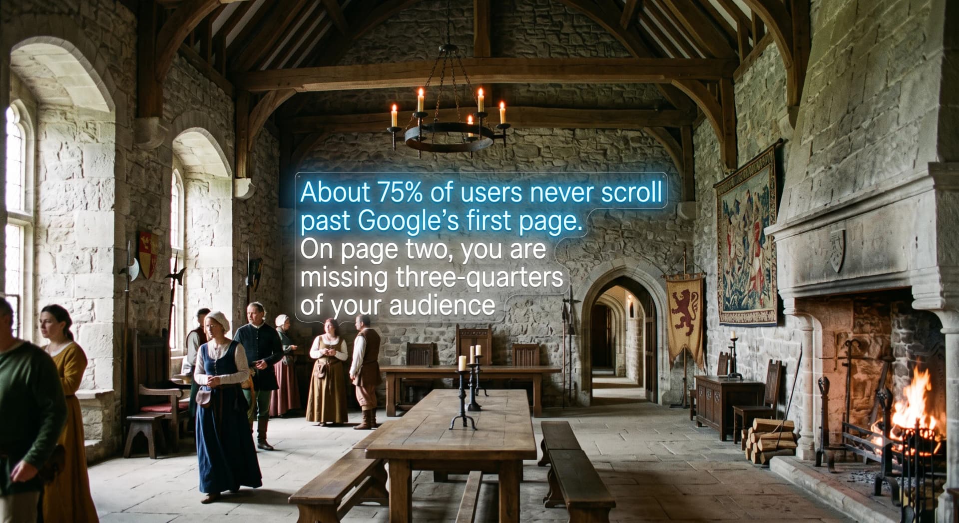 Page 1 vs Page 2: 75% of users never scroll past the first page